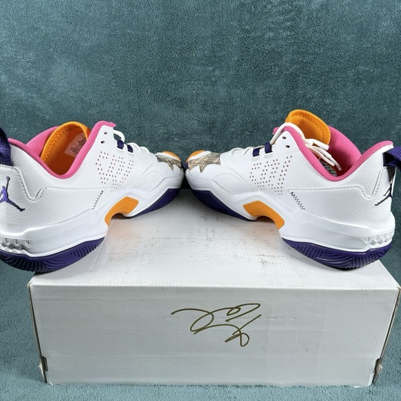 Jordan One Take 4 White/Purple/Gold Basketball Shoes Men\'s Size 11.5 DO7193-100‎